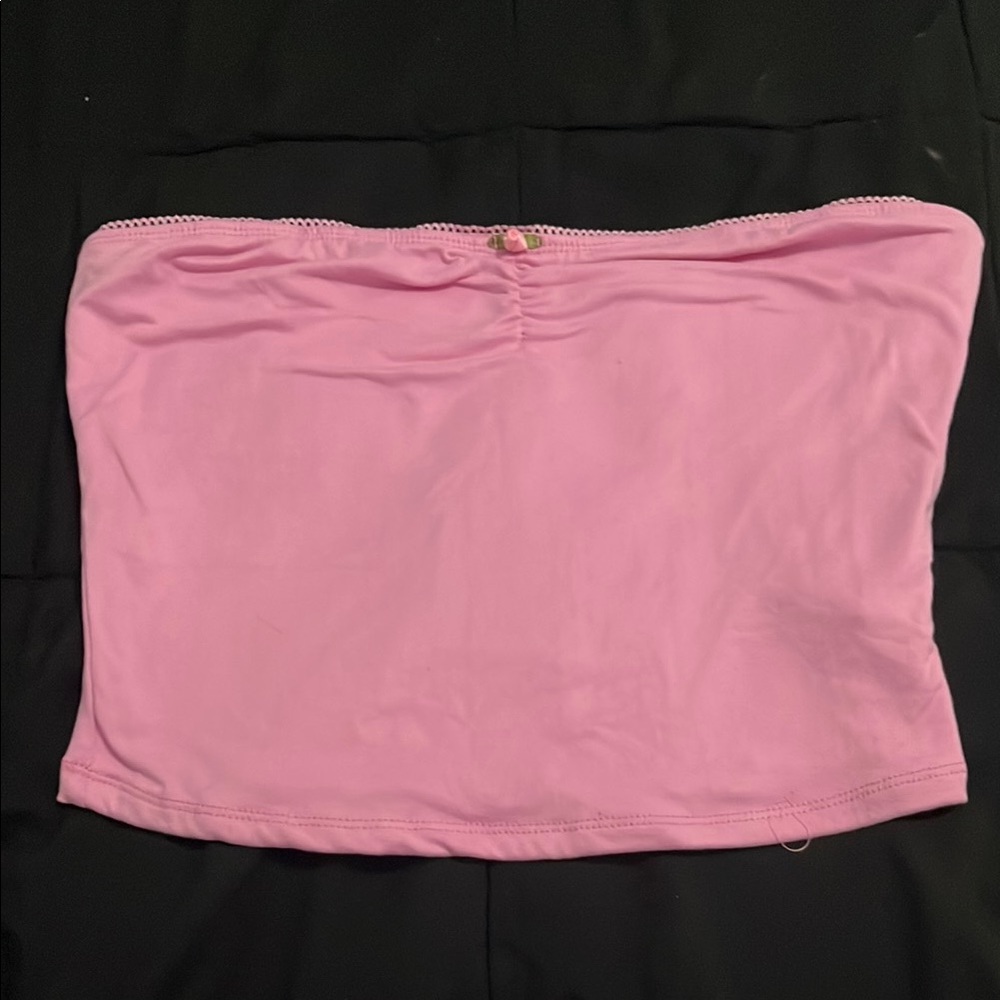Charlotte Russe Pink Flower Tube Top